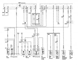 Mercedes-Benz 300SE - wiring diagram - fuel controls (part 5)
