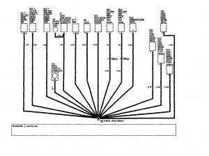 Mercedes-Benz 300SE - wiring diagram - ground distribution (part 7)