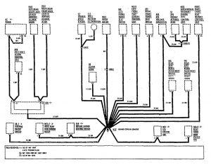 Mercedes-Benz 300SE - wiring diagram - ground distribution (part 8)