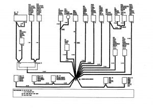 Mercedes-Benz 300SE - wiring diagram - ground distribution (part 8)