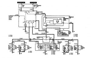 Mercedes-Benz 300SE - wiring diagram - hazard lamp