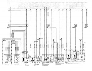 Mercedes-Benz 300SE - wiring diagram - HVAC controls (part 1)