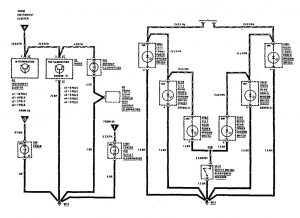 Mercedes-Benz 300SE - wiring diagram - instrument panel lamps (part 2)