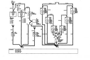 Mercedes-Benz 300SE - wiring diagram - instrument panel lamps (part 2)