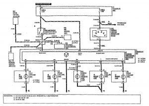 Mercedes-Benz 300SE - wiring diagram - reverse lamp