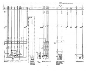 Mercedes-Benz 300SE - wiring diagram - speed controls (part 1)