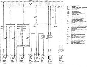 Mercedes-Benz 300SE - wiring diagram - stering controls