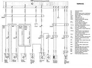 Mercedes-Benz 300SE - wiring diagram - stering controls