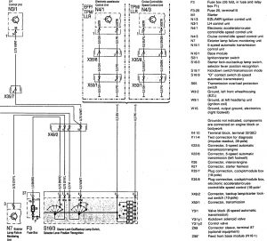 Mercedes-Benz 300SE - wiring diagram - transmission controls (part 2)