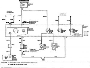 Mercedes-Benz 300SE - wiring diagram - warning indicators (part 2)