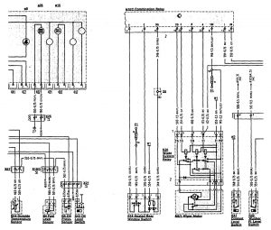 Mercedes-Benz 300SL - wiring diagram - instrumentation (part 2)