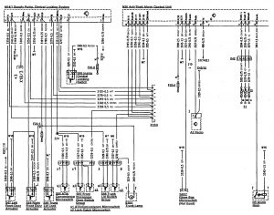 Mercedes-Benz 300SL - wiring diagram - keyless entry (part 1)