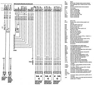 Mercedes-Benz 300SL - wiring diagram - keyless entry (part 2)
