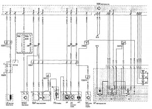 Mercedes-Benz 300SD - wiring diagram - ABS (part 1)