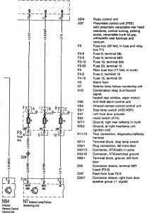 Mercedes-Benz 300SD - wiring diagram - air bags (part 2)