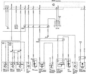 Mercedes-Benz 300SD - wiring diagram - fuel controls (part 2)