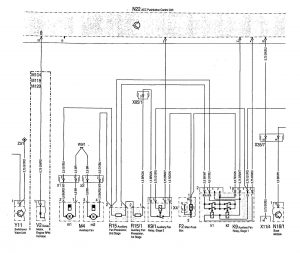 Mercedes-Benz 300SD - wiring diagram - heater (part 2)