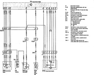 Mercedes-Benz 300SD - wiring diagram - speed controls