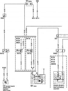 Mercedes-Benz 300SD - wiring diagram - starting (part 1)