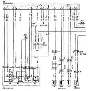 Mercedes-Benz 300SL - wiring diagram - brake controls (part 1)