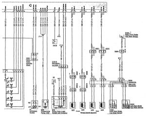 Mercedes-Benz 300SL - wiring diagram - brake controls (part 2)