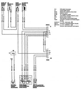 Mercedes-Benz 300SL - wiring diagram - transmision controls