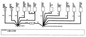 Mercedes-Benz 300TE - wiring diagram - ground distribution