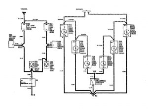  Mercedes-Benz 300TE - wiring diagram - instrument panel lamps (part 2)