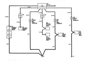  Mercedes-Benz 300TE - wiring diagram - instrument panel lamps (part 3)