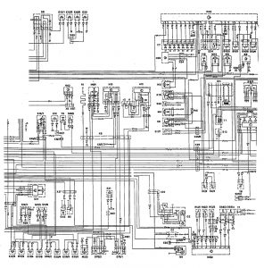 Mercedes-Benz 300TE - wiring diagram - instrumentation (part 2)