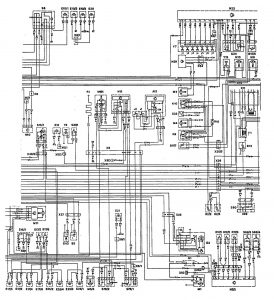 Mercedes-Benz 300TE - wiring diagram - instrumentation (part 2)