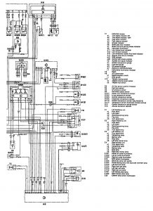 Mercedes-Benz 300TE - wiring diagram - instrumentation (part 3)