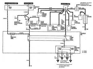 Mercedes-Benz 300TE - wiring diagram - power seat (part 1)
