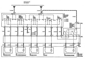 Mercedes-Benz 300TE - wiring diagram - power seat (part 3)