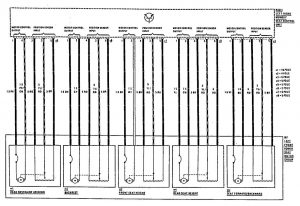 Mercedes-Benz 300TE - wiring diagram - power seat (part 3)