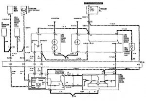 Mercedes-Benz 300TE - wiring diagram - wiper /washer