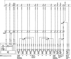 Mercedes-Benz 400SE - wiring diagram - fuel controls (part 1)