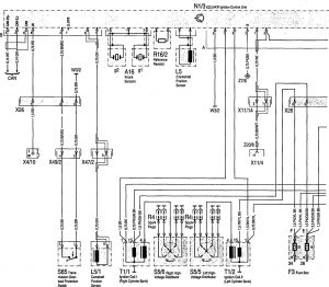 Mercedes-Benz 400SE - wiring diagram - fuel controls (part 4)