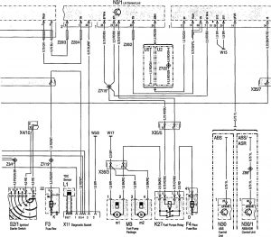 Mercedes-Benz 400SE - wiring diagram - fuel controls (part 5)