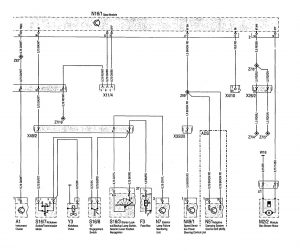 Mercedes-Benz 400SE - wiring diagram - fuel controls (part 6)