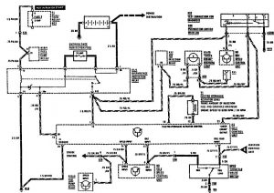 Mercedes-Benz 420SEL - wiring diagram - fuel controls (part 1)