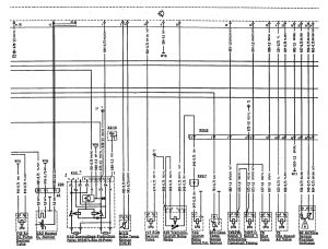 Mercedes-Benz 500SL - wiring diagram - fuel controls (part 2)