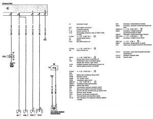 Mercedes-Benz 500SL - wiring diagram - transmission controls (part 2)