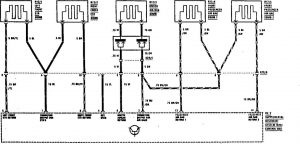Mercedes-Benz 560SEC - wiring diagram - air bags (part 2)