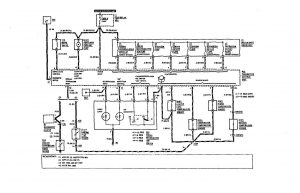 Mercedes Benz 560SEC - wiring diagram - HVAC controls (part 3)