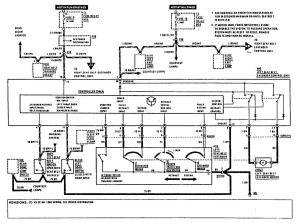 Mercedes-Benz 560SEC - wiring diagram - seat belt (part 1)