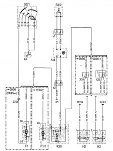 Mercedes-Benz C220 - wiring diagram - horn