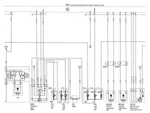 Mercedes-Benz C220 - wiring diagram - sunroof (part 2)