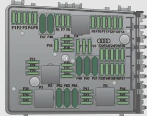 Audi S3 - wiring diagram - fuse box diagram - engine compartment