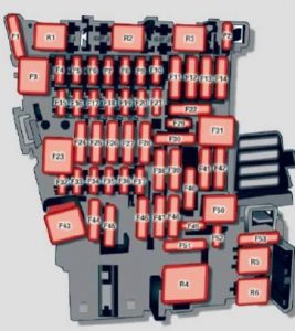 Audi TTS Coupe - wiring diagram - fuse box diagram - instrument panel